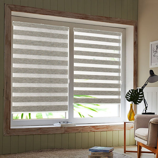 DL22030 Motorized Blinds With Cassette Zebra Blinds