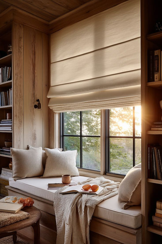 HM92245 Blackout fabric Top Down Bottom Up Roman Shades