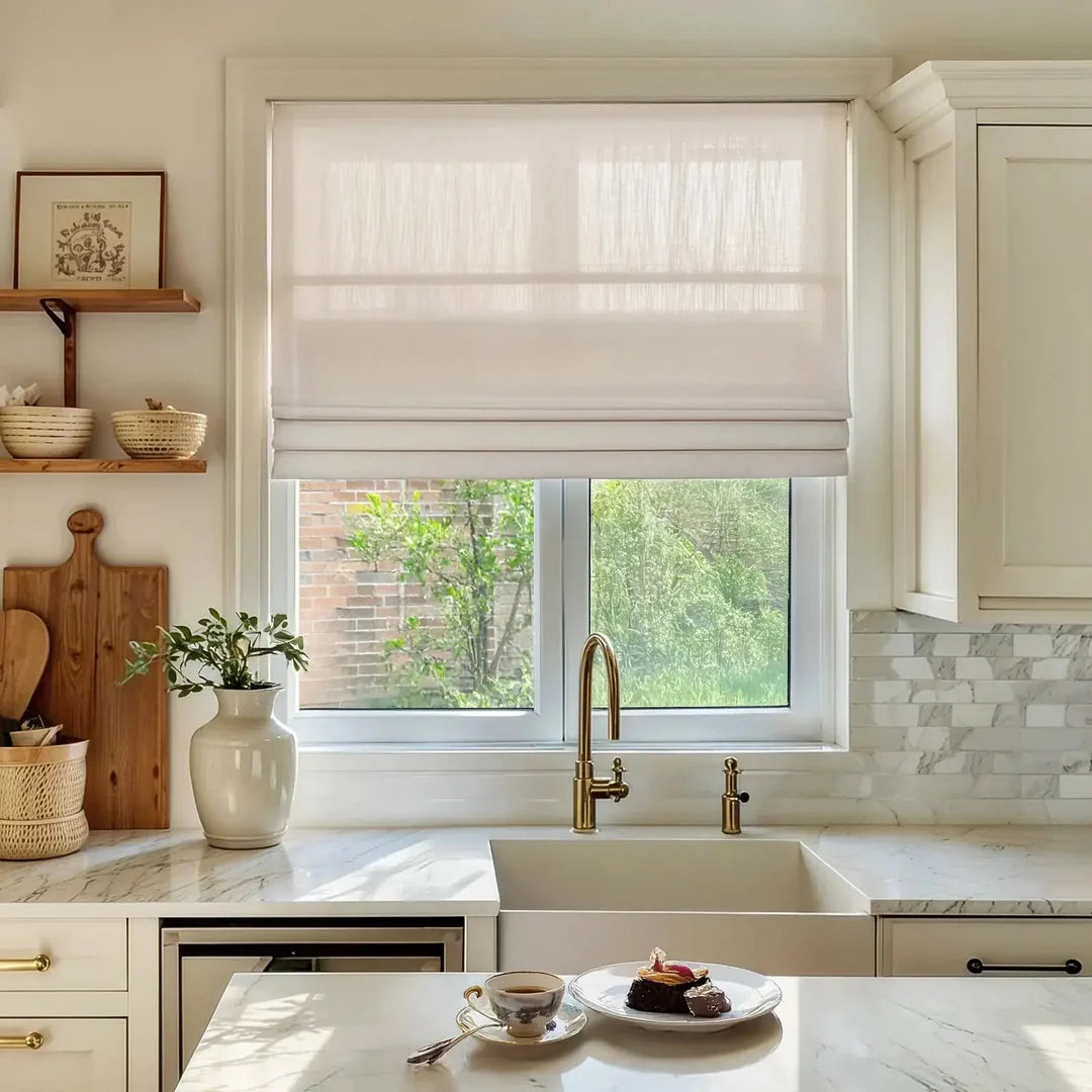 HM95320 Blackout fabric Top Down Bottom Up  Roman Shades