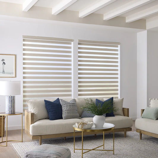 DL22034 Motorized Blinds With Cassette Zebra Blinds