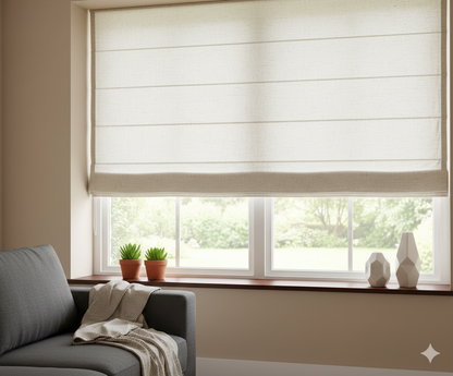 SRM Series Common Bottom Up  Roman Shades
