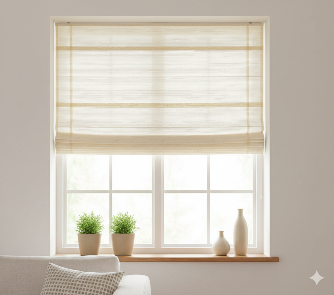 HM95320 Blackout fabric Top Down Bottom Up  Roman Shades