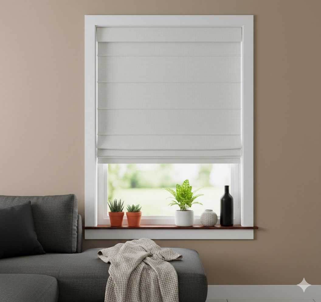 CRM03 Series Common Bottom Up  Roman Shades
