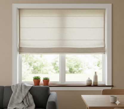 SRM Series Common Bottom Up  Roman Shades
