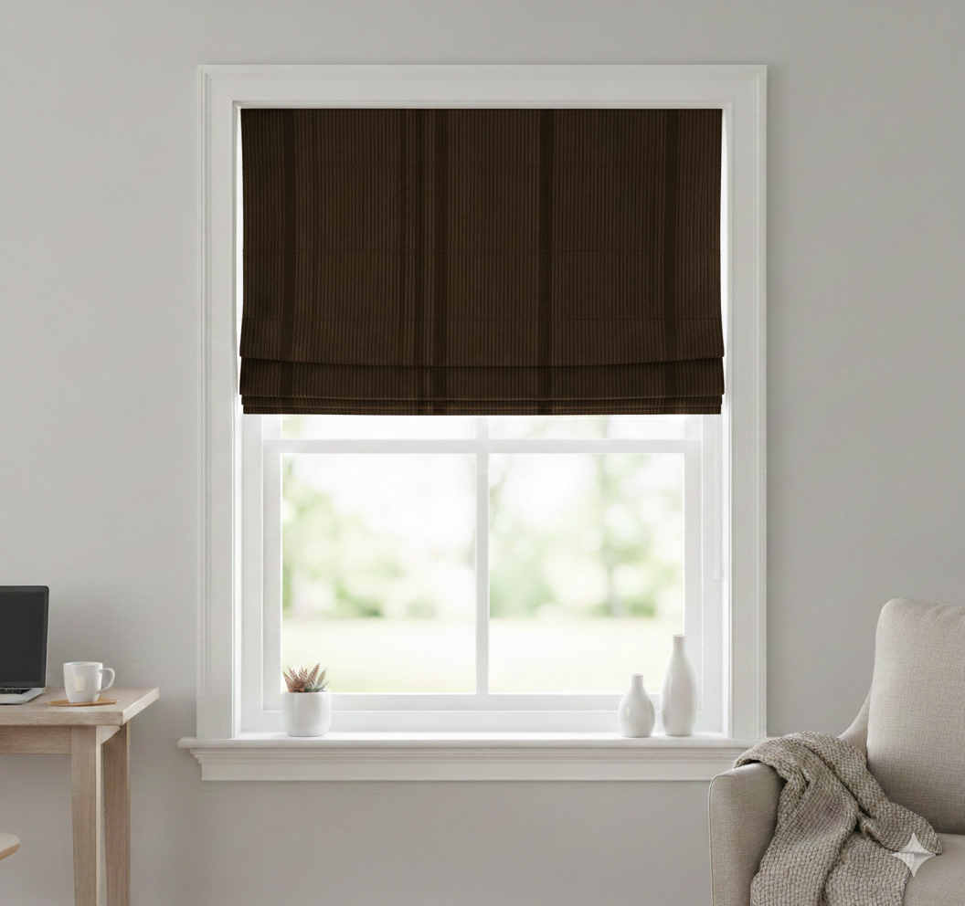 HM95320 Blackout fabric Common Bottom Up  Roman Shades