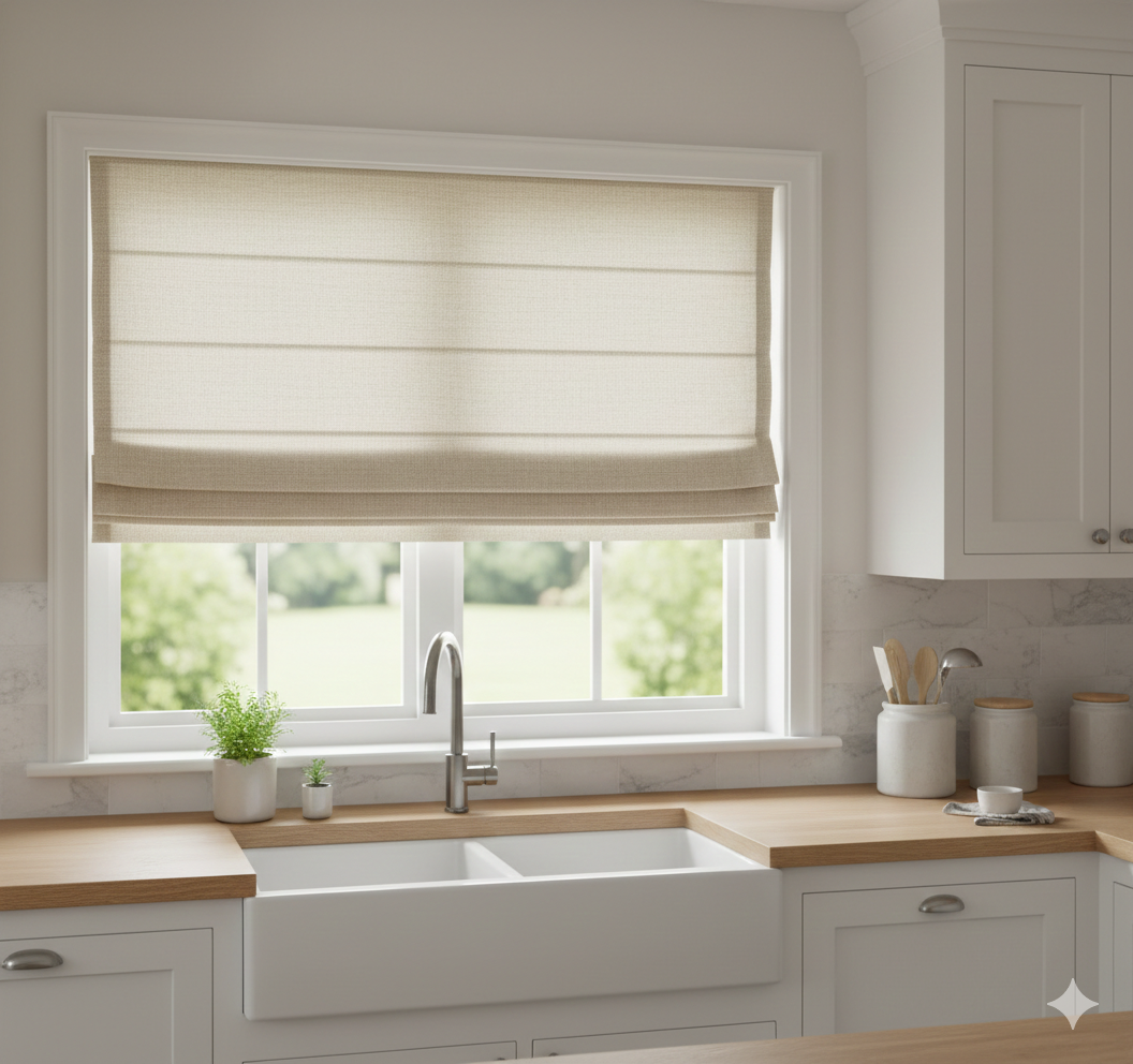 S2267S Blackout fabric Common Bottom Up  Roman Shades