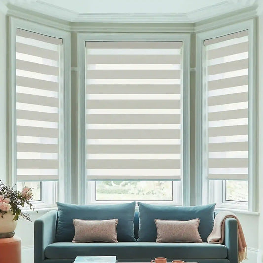 HYBZ9 Motorized Blinds With Cassette Zebra Blinds