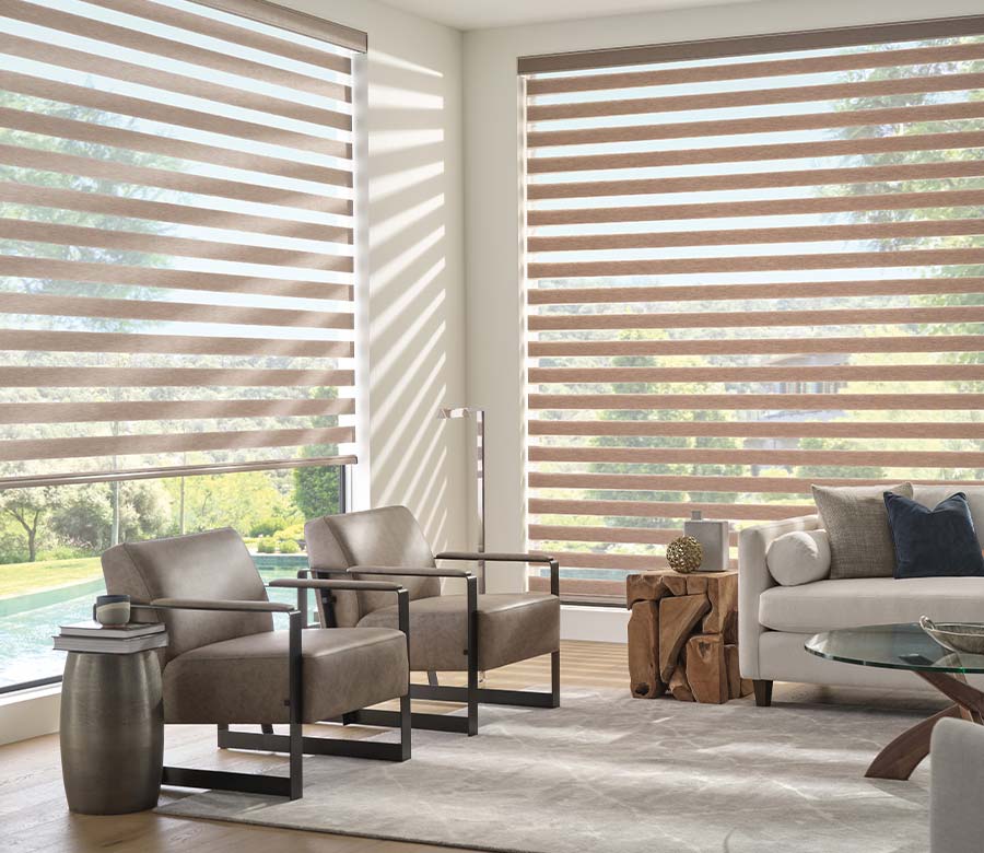 G37 Motorized Blinds With Cassette Zebra Blinds