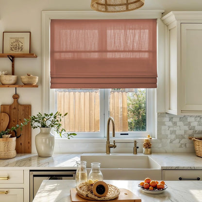 HM95320 Blackout fabric Top Down Bottom Up  Roman Shades