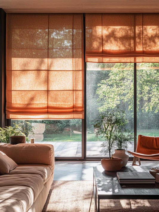 S2267S Blackout fabric Common Bottom Up  Roman Shades