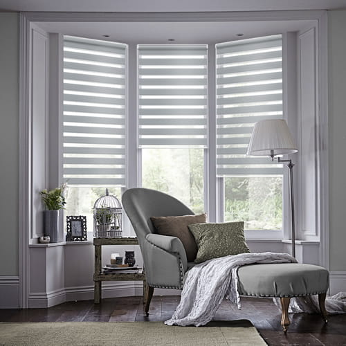 DL22034 Motorized Blinds With Cassette Zebra Blinds